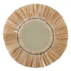 Casa Amarosa Grass Fringe Wall Mirror