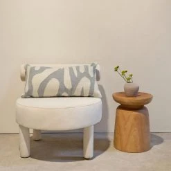 Kiliim Gray Scribbles Wool Throw Pillow Cover New Arrivals