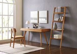 Greenington Currant Leaning Bookshelf - Caramelized Furniture