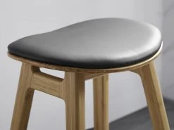 Greenington Skol Counter Stool Set With Leather Seat - Carmelized