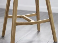 Greenington Skol Counter Stool Set With Leather Seat - Carmelized