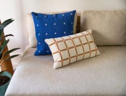Leah Singh New Arrivals Grid Reversible Throw Pillow Cover