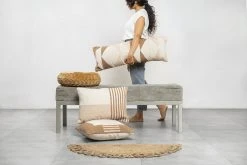 Casa Amarosa Half Moon Jute Doormat