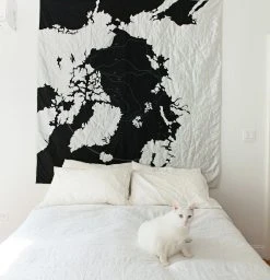 Haptic Lab Arctic Map Throw Quilt Home Goods 7 Haptic Lab Arctic Map Throw Quilt Home Goods