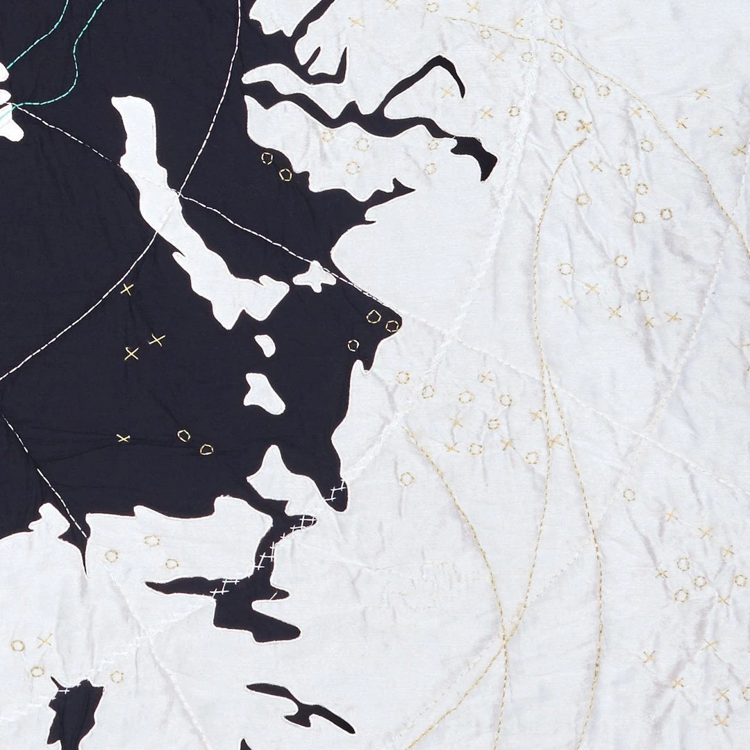 Haptic Lab Arctic Map Throw Quilt Home Goods 5 Haptic Lab Arctic Map Throw Quilt Home Goods