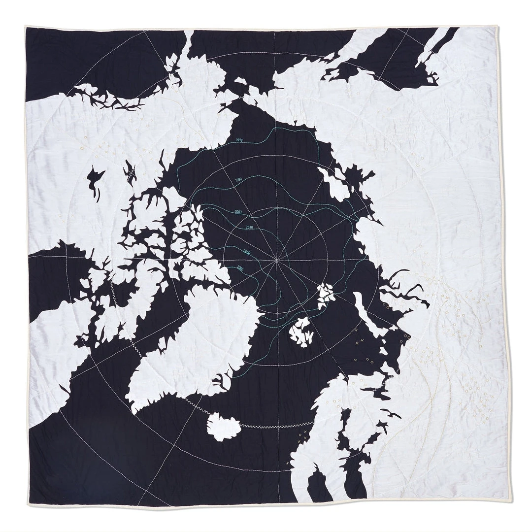 Haptic Lab Arctic Map Throw Quilt Home Goods 3 Haptic Lab Arctic Map Throw Quilt Home Goods