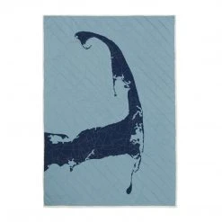 Haptic Lab Cape Cod Map Throw Quilt
