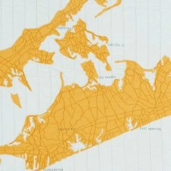 Haptic Lab Hamptons Map Throw Quilt