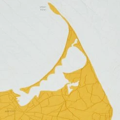 Haptic Lab Nantucket Map Throw Quilt