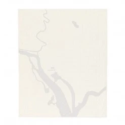 Haptic Lab Washington DC Map Throw Quilt Home Goods
