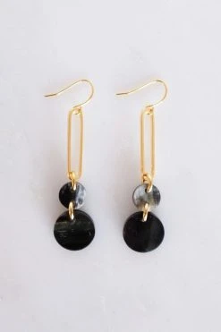 Hathorway Sa Dec Drop Horn Dangle Earrings