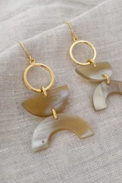 Hathorway Jewelry Vui Mung II Horn Earrings