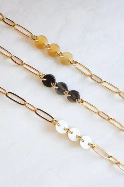 Hathorway Jewelry Xuan Horn Link Ankle Bracelet