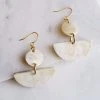 Hathorway Yang Bay Horn Earrings - Light Jewelry