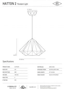 Ameico Hatton 2 Pendant Light Lighting