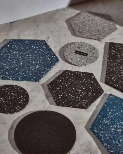 Slash Objects Hex Recycled Rubber Trivet Set - Royal Best Sellers