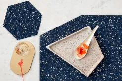 Slash Objects Hex Recycled Rubber Trivet Set - Royal Best Sellers