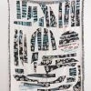 K-apostrophe Hieroglyph Upcycled Throw Blanket
