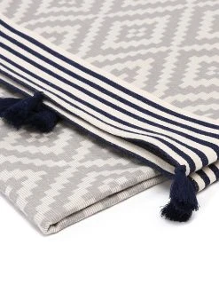 Hilana: Upcycled Cotton Home Goods Merida Upcycled Turkish Towel / Blanket - Gray