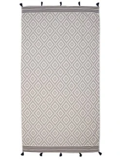 Hilana: Upcycled Cotton Home Goods Merida Upcycled Turkish Towel / Blanket - Gray