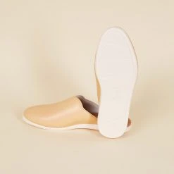 Dooeys Shoes Honey Beige Apple Leather House Mule