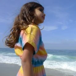 Honey Cake Tiger Kids' Sky's The Limit Short Sleeve Dress