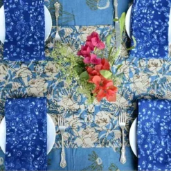 Ichcha Handcrafted Azul Table Runner