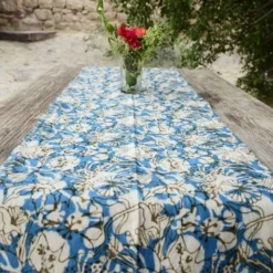 Ichcha Handcrafted Azul Table Runner