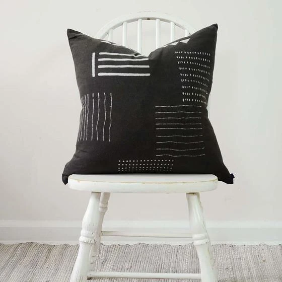 Ichcha Handcrafted Noir Throw Pillow Cover 5 Ichcha Handcrafted Noir Throw Pillow Cover