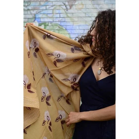 Ichcha Padma Golden Mustard Scarf 7 Ichcha Padma Golden Mustard Scarf