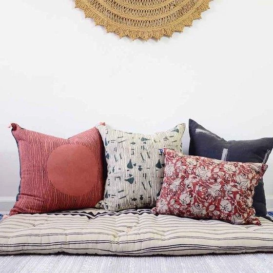 Ichcha Red Moon Throw Pillow Cover 6 Ichcha Red Moon Throw Pillow Cover