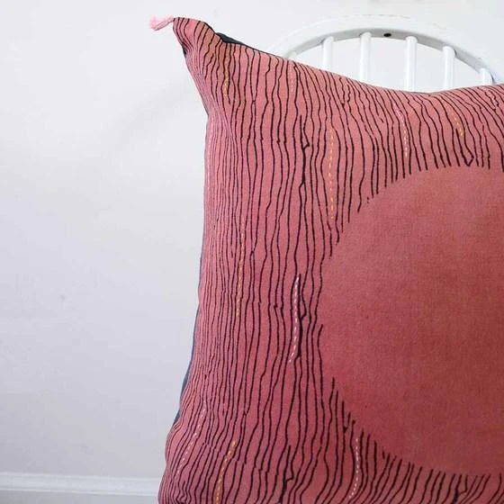 Ichcha Red Moon Throw Pillow Cover 4 Ichcha Red Moon Throw Pillow Cover