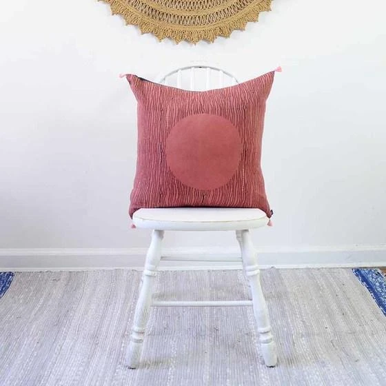 Ichcha Red Moon Throw Pillow Cover 3 Ichcha Red Moon Throw Pillow Cover