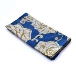 Ichcha Kitchen + Dining Gold Rose Napkin Set 12 Ichcha Kitchen + Dining Gold Rose Napkin Set