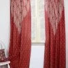 Ichcha Shanti Red Curtain Panel