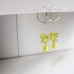 Giulia Letzi + META Jewelry Illuminating Upcycled Chain Drop Earrings - Yellow