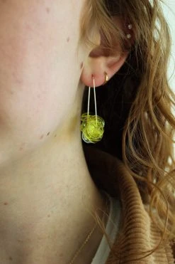 Giulia Letzi + META Jewelry Illuminating Upcycled Drop Earrings - Yellow