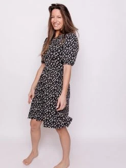 Mata Traders Special Occasion Inez Frost Bubble Sleeve Dress