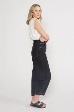 ÉTICA Iris Relaxed Taper Jeans - Obsidian
