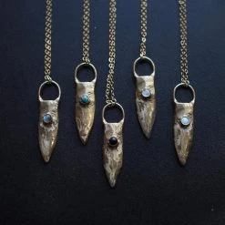 Iron Oxide Brass Shield Necklace Jewelry 18 Iron Oxide Brass Shield Necklace Jewelry