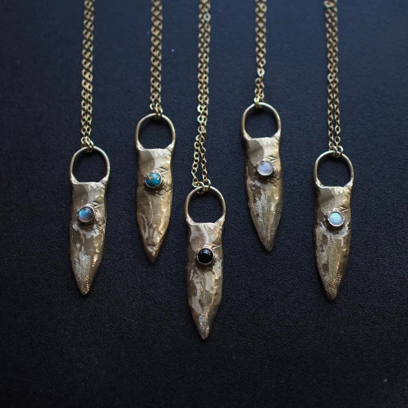 Iron Oxide Brass Shield Necklace Jewelry 9 Iron Oxide Brass Shield Necklace Jewelry