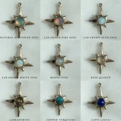 Iron Oxide Gemstone Stud Earrings Jewelry