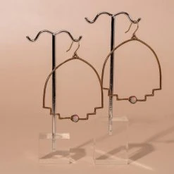 Iron Oxide New Step Hoop Earrings Jewelry