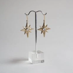 Iron Oxide Polaris Single-Star Earrings
