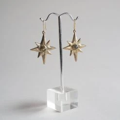 Iron Oxide Polaris Single-Star Earrings