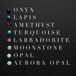 Iron Oxide Stacked Moon Earrings