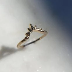 Iron Oxide Sunburst Stacking Ring Jewelry