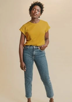 Poplinen Best Sellers Jane Cuffed Hemp Tee