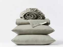 Coyuchi Home Goods Jersey Sheet Set - Laurel