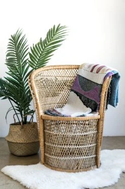 K-apostrophe Residual Upcycled Throw Blanket